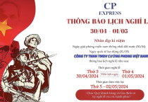 THÔNG BÁO NGHỈ LỄ 30/4-1/5